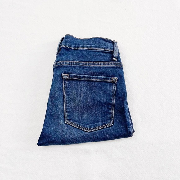 Frame Le skinny de Jeanne Crop Med Wash Jeans SZ26 (Dark Wash) - Picture 7 of 9